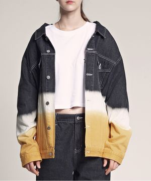 3톤 그라데이션 데님 자켓 (옐로우)