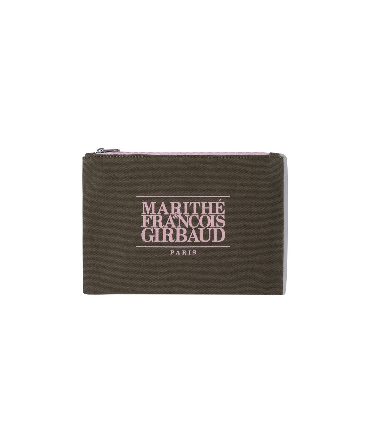 마리떼 프랑소와 저버(MARITHÉ + FRANҪOIS GIRBAUD) CLASSIC LOGO COLOR COTTON POUCH brown
