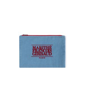 CLASSIC LOGO COLOR COTTON POUCH light blue