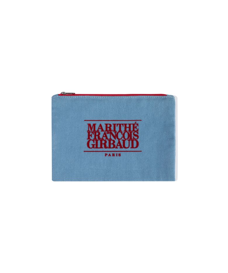 CLASSIC LOGO COLOR COTTON POUCH light blue