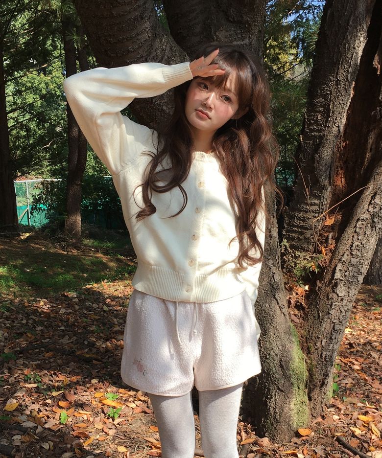 [이나 착용] 소프트 코튼 라운드넥 가디건 MDCD053_5 Colors