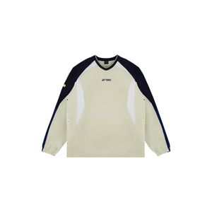 255JJ005U 라이트 베이지 남녀공용 시즌 컬러 포인트 테니스 자켓