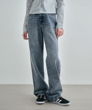 데님 스트레이트 팬츠 미드블루 MDPT054MIDBLUE