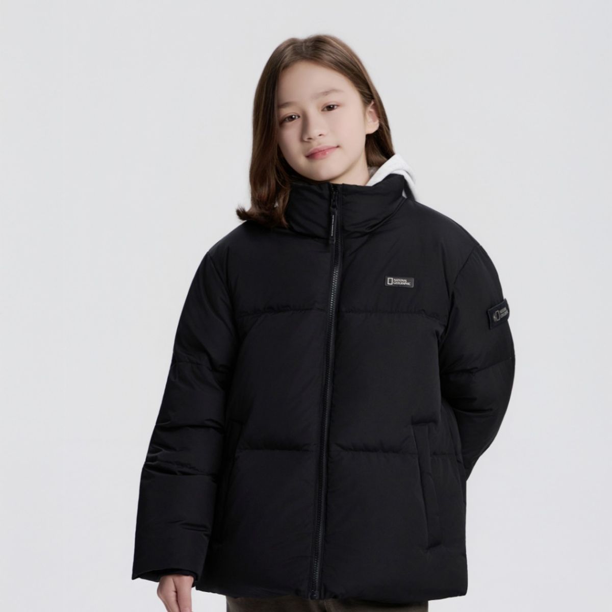 내셔널지오그래픽 키즈(NATIONAL GEOGRAPHIC KIDS) K254UDW920 레이만 덕 다운 점퍼 CARBON BLACK