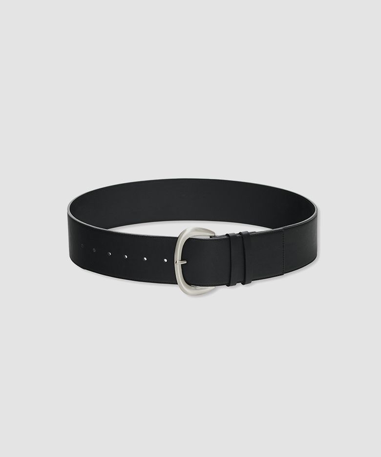 Wide Buckle Belt / Black