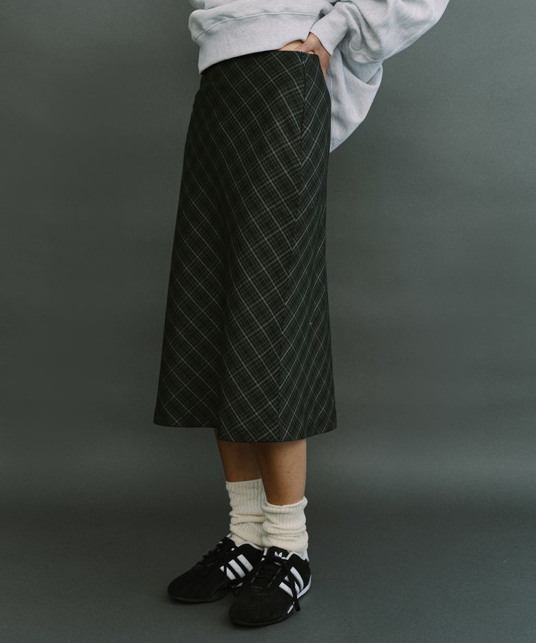 Britten check skirt