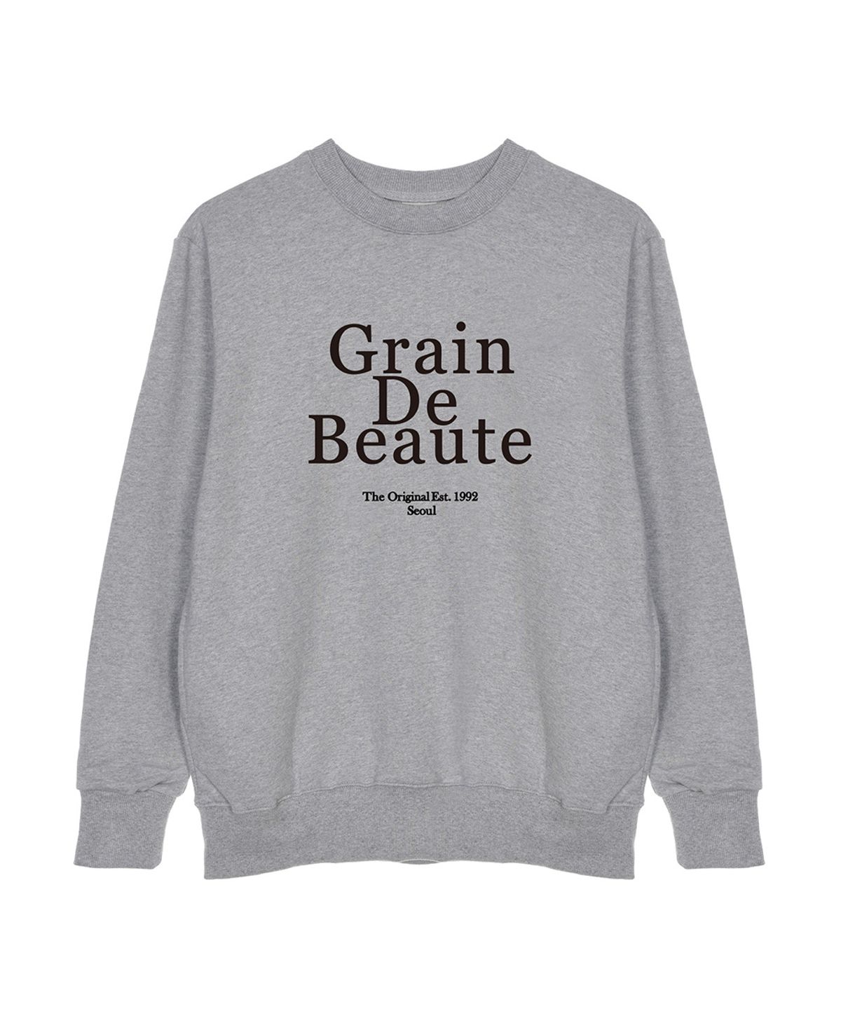 그랭드보떼(GRAIN DE BEAUTE) Basic GDB Sweat [GRAY]