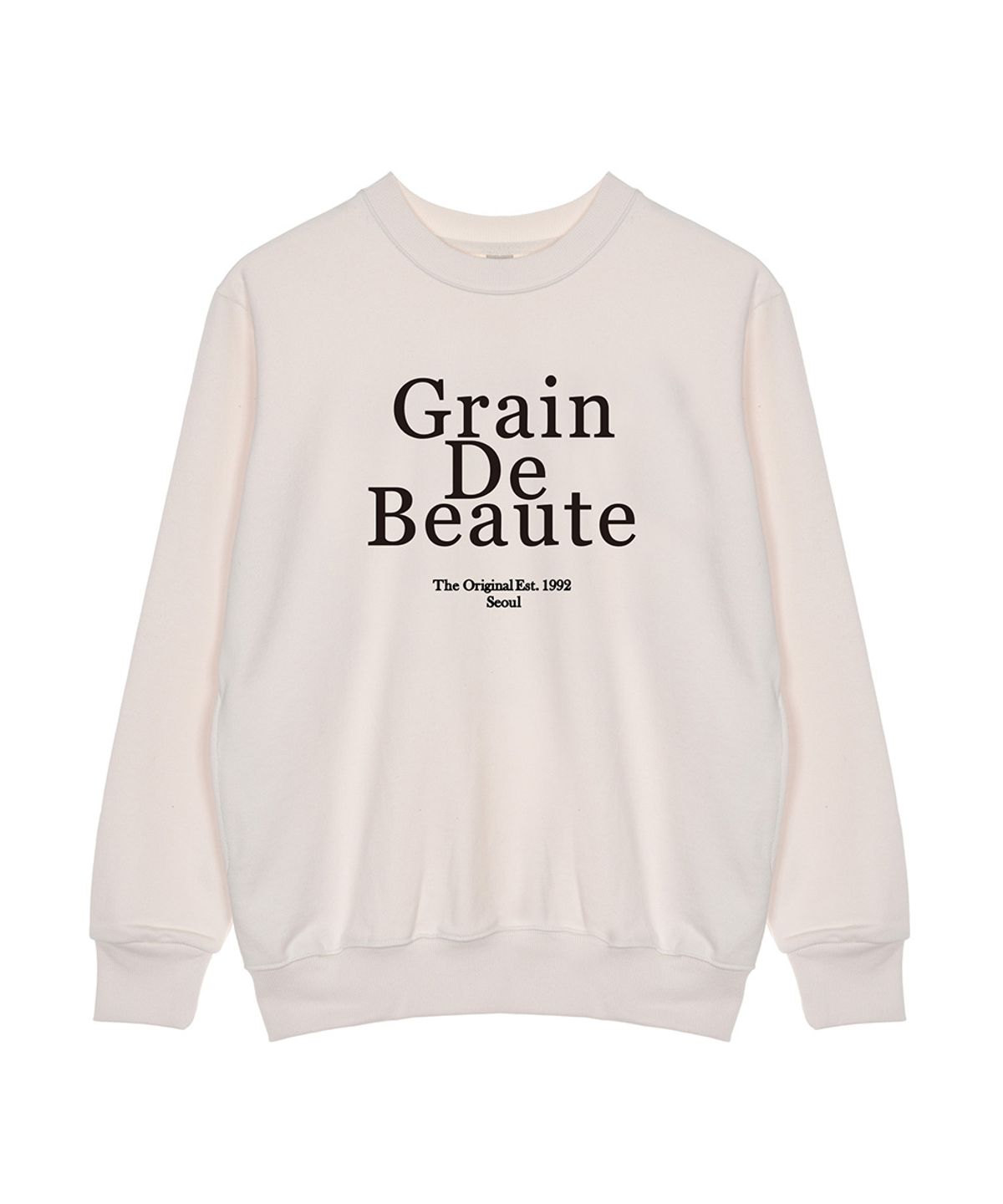 그랭드보떼(GRAIN DE BEAUTE) Basic GDB Sweat [IVORY]