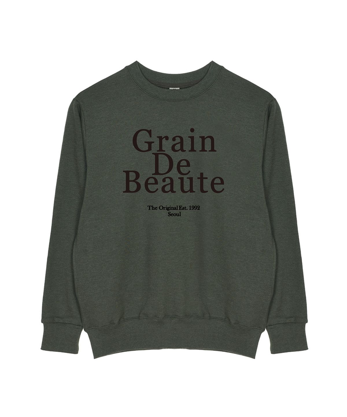 그랭드보떼(GRAIN DE BEAUTE) Basic GDB Sweat [GREEN]