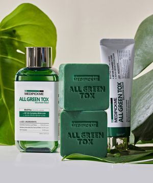 민감피부 집중 시카 케어 올그린톡스  솔루션 3종 세트 (토너150ml+크림50ml+클렌징바 90g)