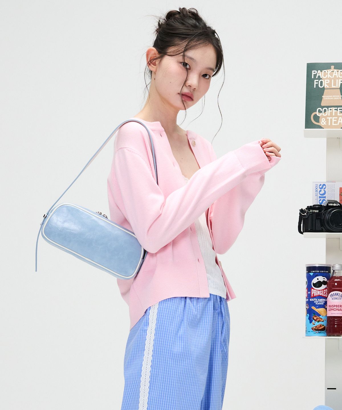 프랙탈1.4(FRACTALONEPOINTFOUR) Pebble Bag [Light Blue]