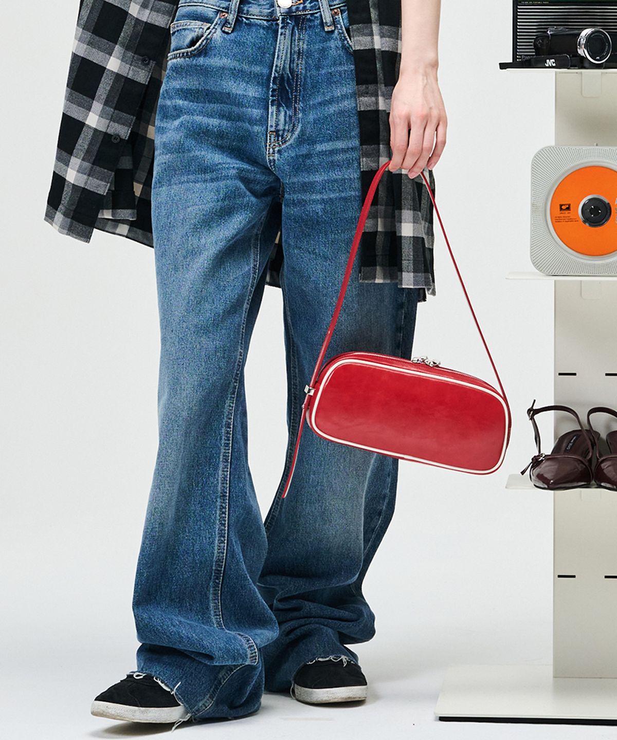 프랙탈1.4(FRACTALONEPOINTFOUR) Pebble Bag [Red]