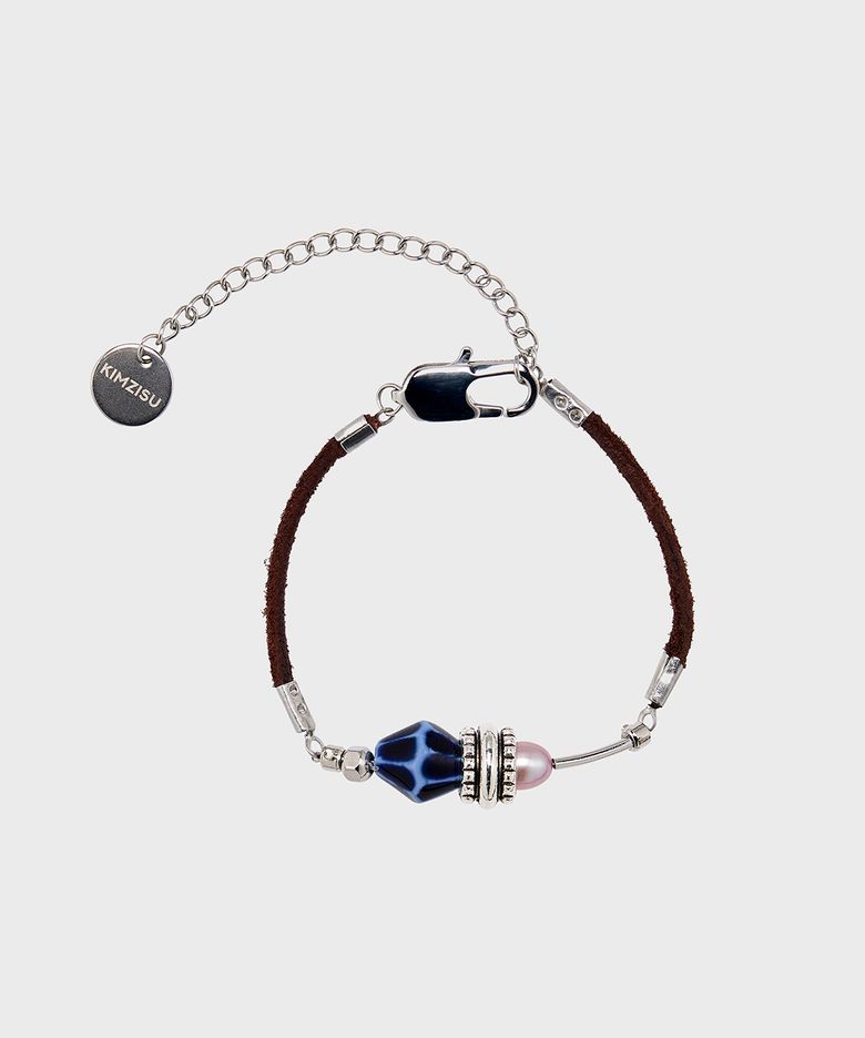 Stone Combi Bracelet - Blue Mineral _ BLUE
