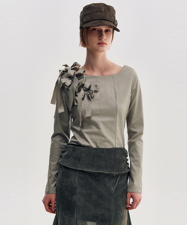 Suede-Touch Belted Military Cap _ BROWN