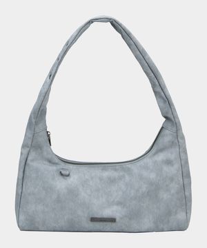 블렌디드 빈티지 레더 워싱 아일렛 숄더 백 [블루]