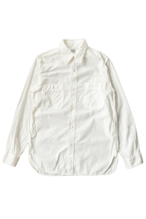 CHAMBRAY WORK SHIRT - WHITE