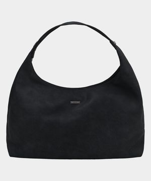 스탠다드 클래식 호보 레더 디어 숄더 백[블랙]