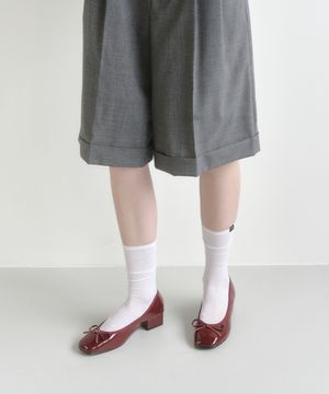 발레리나 펌프스 와인