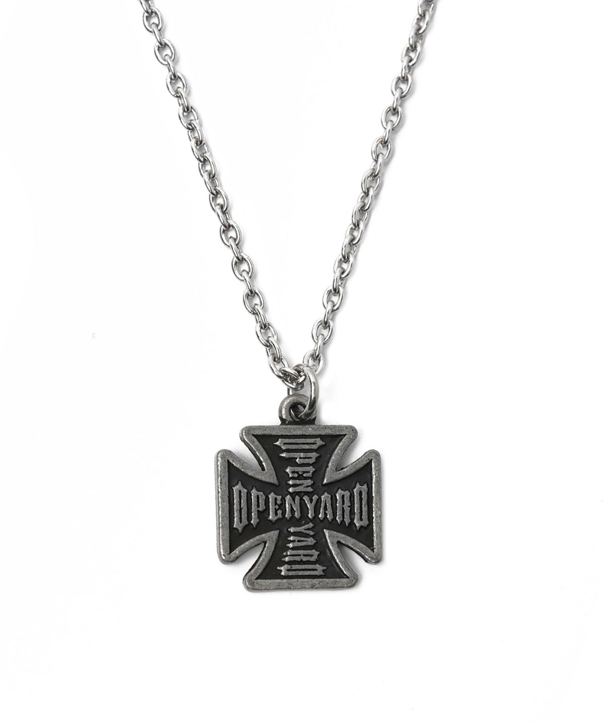 오픈야드(오와이)(OPENYARD(OY)) IRON CROSS NECKLACE - SILVER