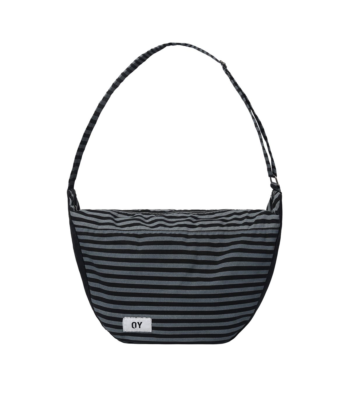 오픈야드(오와이)(OPENYARD(OY)) STRIPE CURVE BAG - BLACK