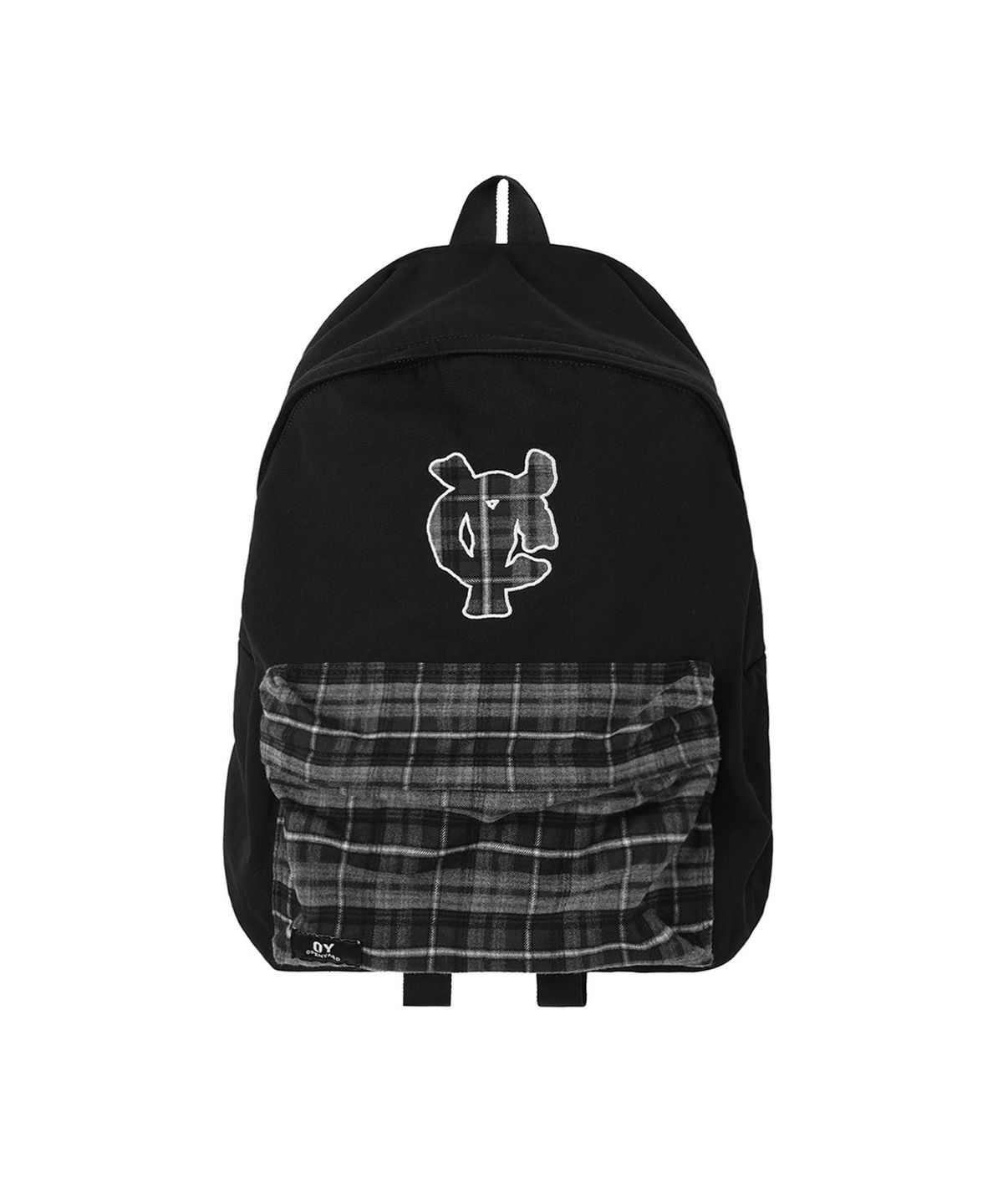 오픈야드(오와이)(OPENYARD(OY)) PATCH LOGO BACKPACK - BLACK
