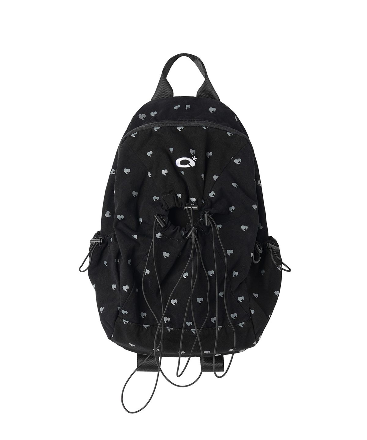오픈야드(오와이)(OPENYARD(OY)) 4 STRING HEART DOT BACKPACK - BLACK
