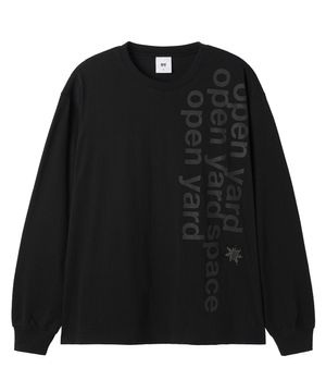 BOLD PATCH L/S TEE - BLACK