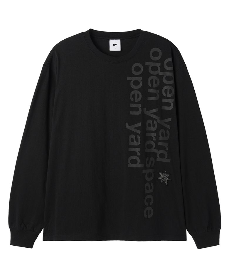 BOLD PATCH L/S TEE - BLACK