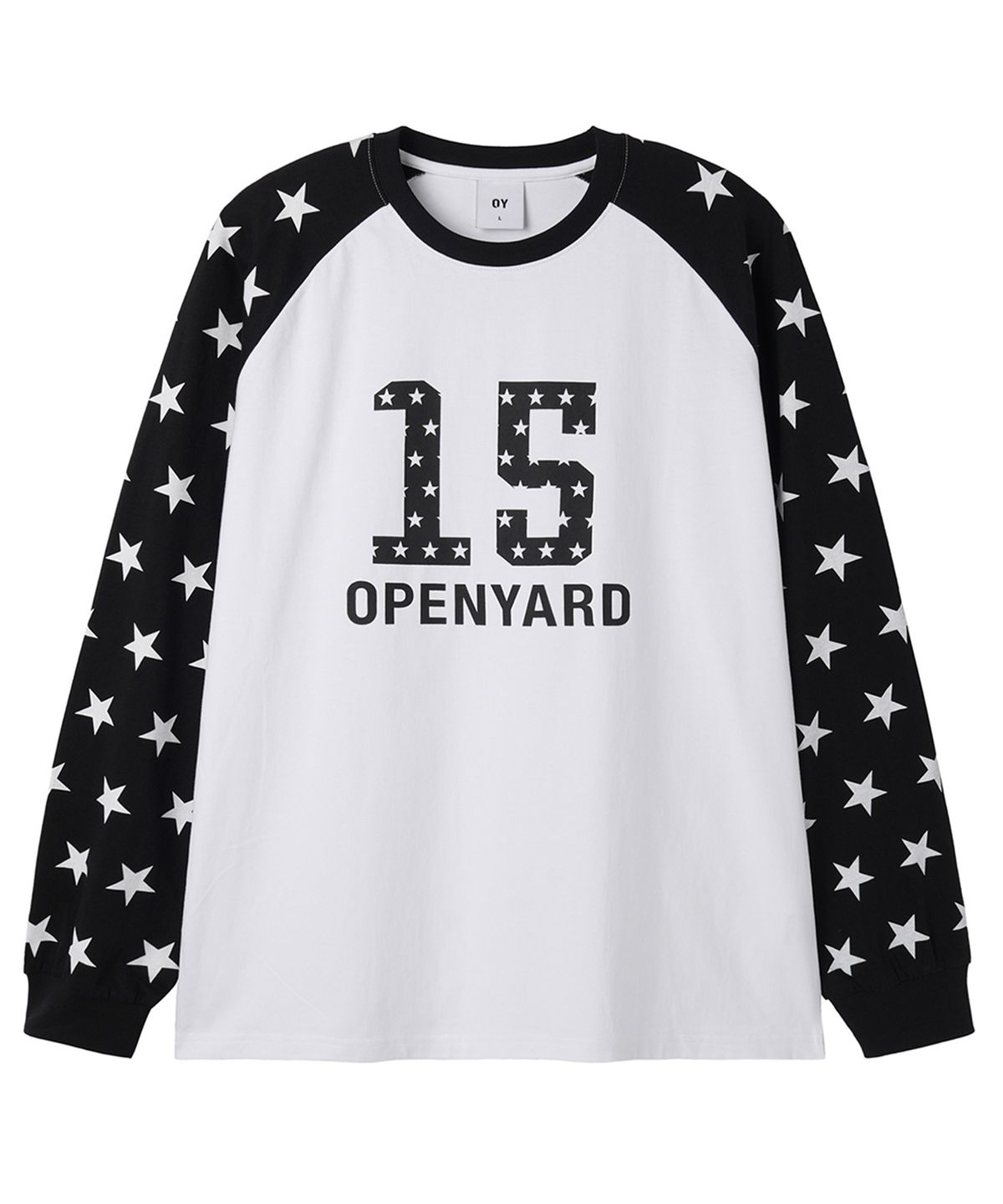 오픈야드(오와이)(OPENYARD(OY)) STAR RAGLAN L/S TEE - WHITE