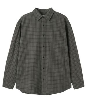 NEAT CHECK SHIRT - CHARCOAL