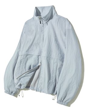 스플릿 스탠넥 윈드브레이커-라이트그레이