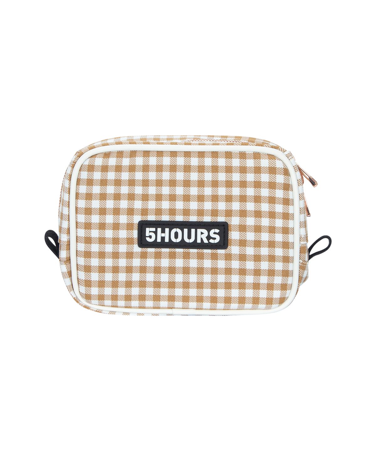 파이브아워스(5HOURS) Gingham Check BELTBAG _ BEIGE