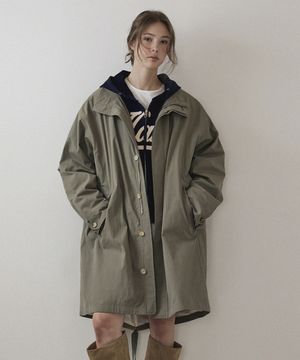 오버핏 피쉬테일 파카_Khaki