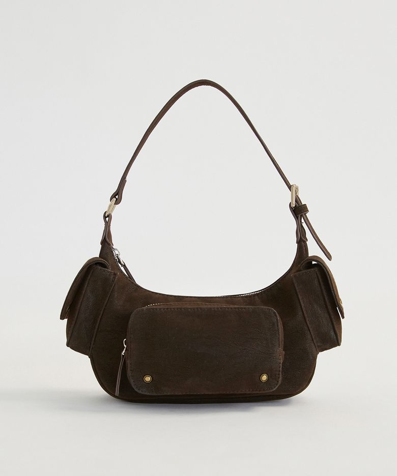 스터드 포켓 호보백_Subtle Brown