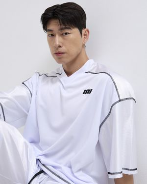 가이롭바 럭비져지 오버핏 반팔 티셔츠 숏 슬리브