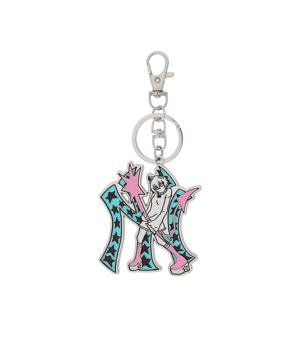 나이스고스트클럽(NICEGHOSTCLUB) STAR GANG GIRL METAL KEYCHAIN_SILVER(NG2FFUAB69A)