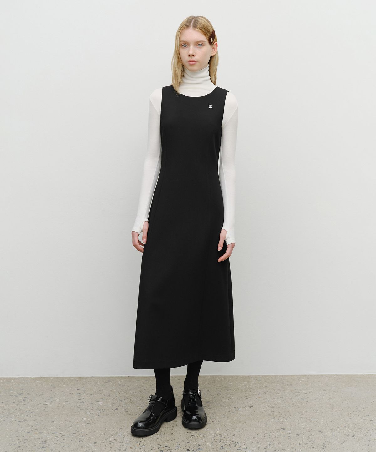 마리떼 프랑소와 저버(MARITHÉ + FRANҪOIS GIRBAUD) W SLEEVELESS LONG DRESS black