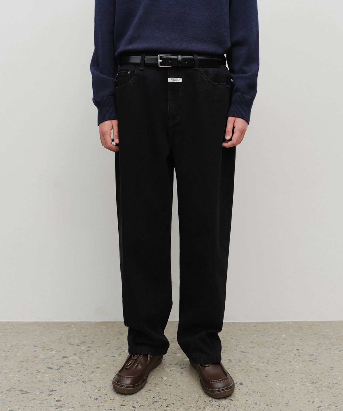 마리떼 프랑소와 저버(MARITHÉ + FRANҪOIS GIRBAUD) M WIDE BAGGY DENIM black