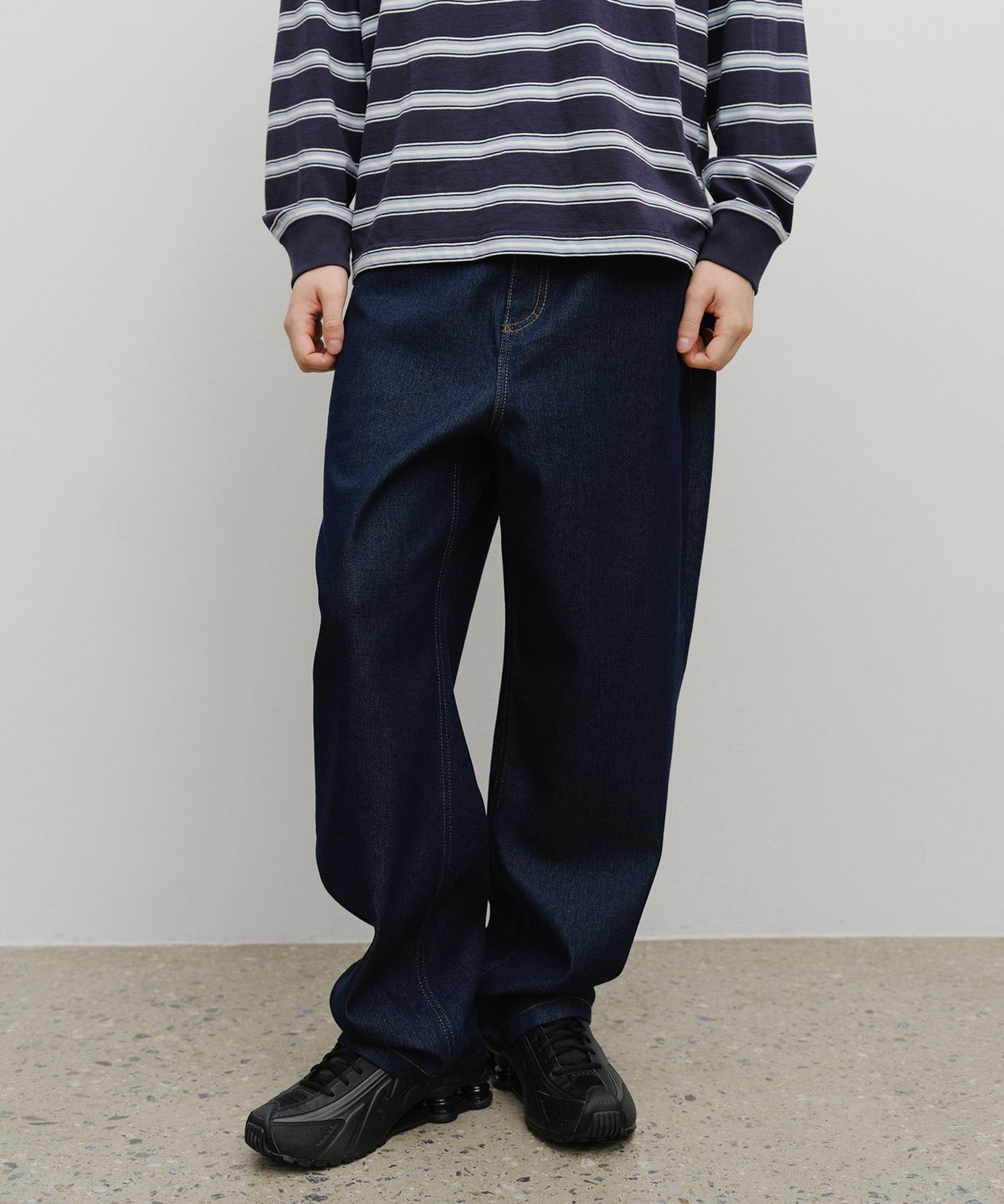마리떼 프랑소와 저버(MARITHÉ + FRANҪOIS GIRBAUD) M WIDE BAGGY DENIM blue