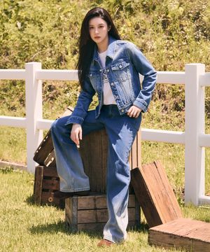 [고윤정 PICK] W GRADATION DENIM PANTS blue