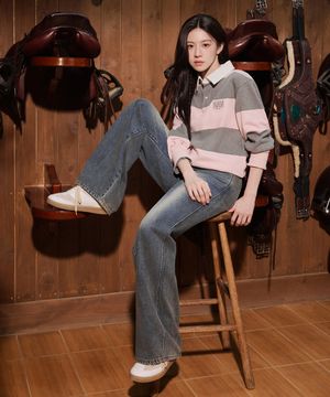 [고윤정 PICK] W VINTAGE WASHED DENIM PANTS blue