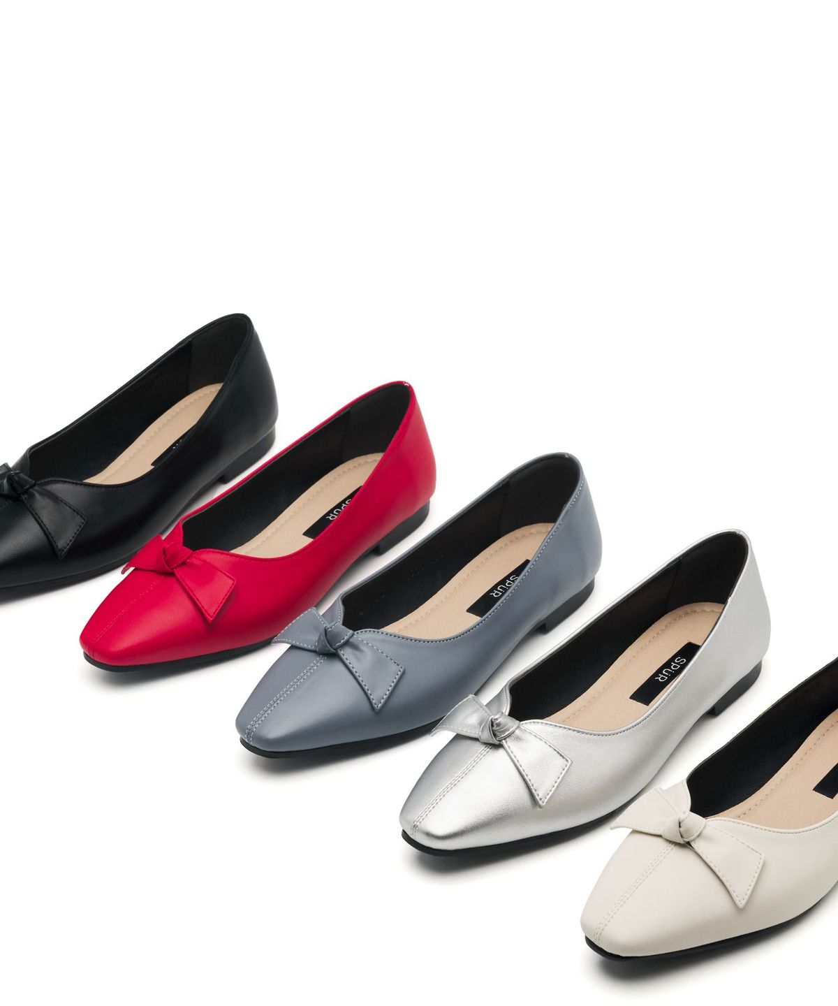 스퍼(SPUR) Veronica Origami Bow Flat 플랫슈즈 1.5cm -VS8066 (5color)