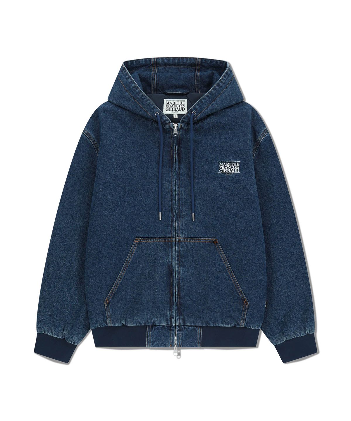 마리떼 프랑소와 저버(MARITHÉ + FRANҪOIS GIRBAUD) DENIM HOODIE JACKET blue
