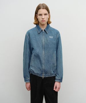 DENIM BLOUSON JACKET blue