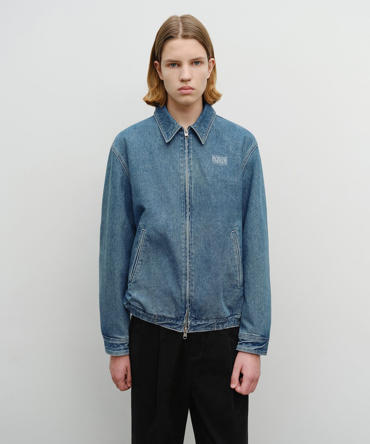 마리떼 프랑소와 저버(MARITHÉ + FRANҪOIS GIRBAUD) DENIM BLOUSON JACKET blue