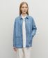 W FRENCH DENIM WORK JACKET light blue