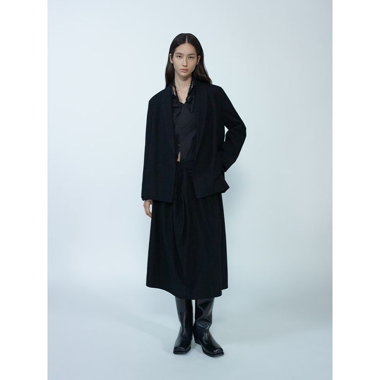 Shawl Tailered Jacket  Black