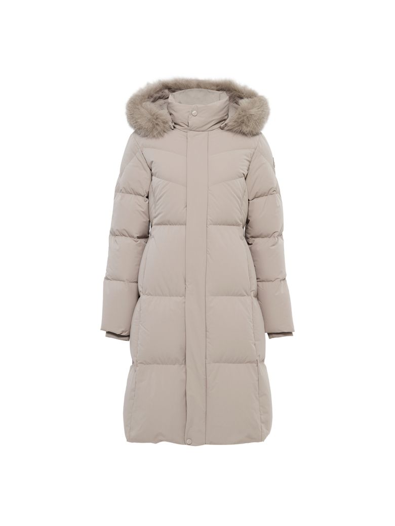 SCARLETT (스칼렛) 여성 롱 다운 자켓_D/GRAYISH BEIGE