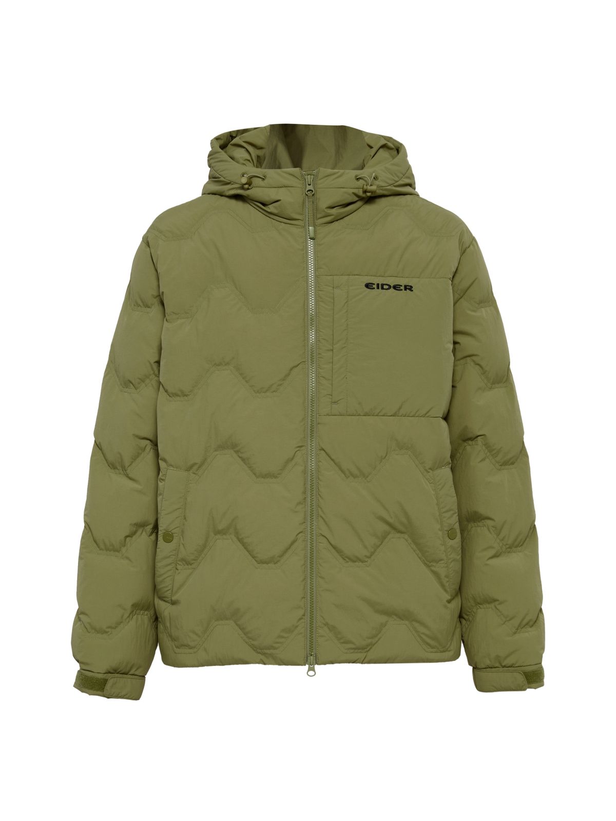 아이더(EIDER) THERMOLOCK (써모락) 남성 슬림 후디 블렌드 다운 자켓_Olive