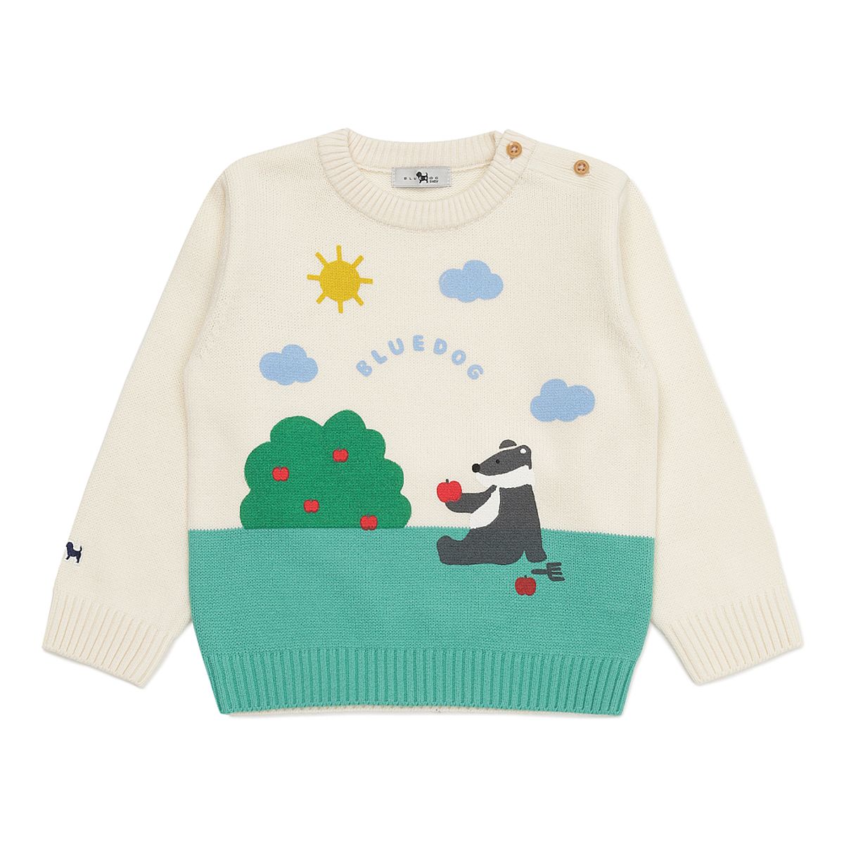 블루독 베이비(BLUEDOGBABY) 해피포레스트 스웨터 (45A14-300-01)